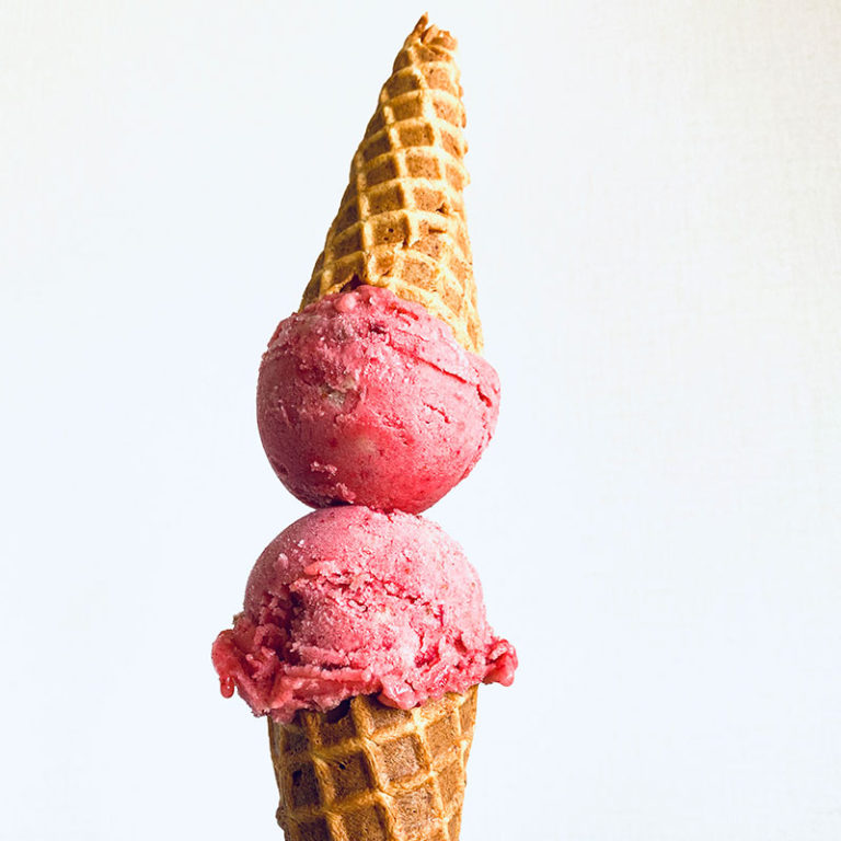 苺バナナアイス バイタミックス（Vitamix）