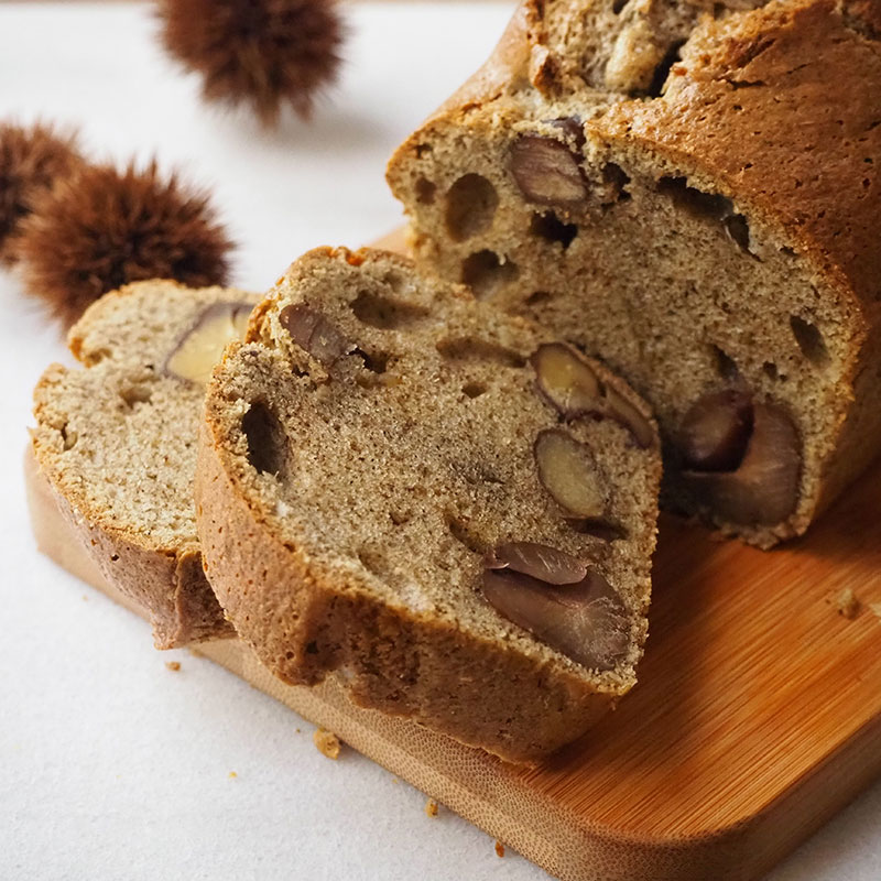 栗のほうじ茶パウンド