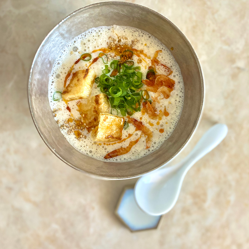 鹹豆漿 台湾風豆乳スープ