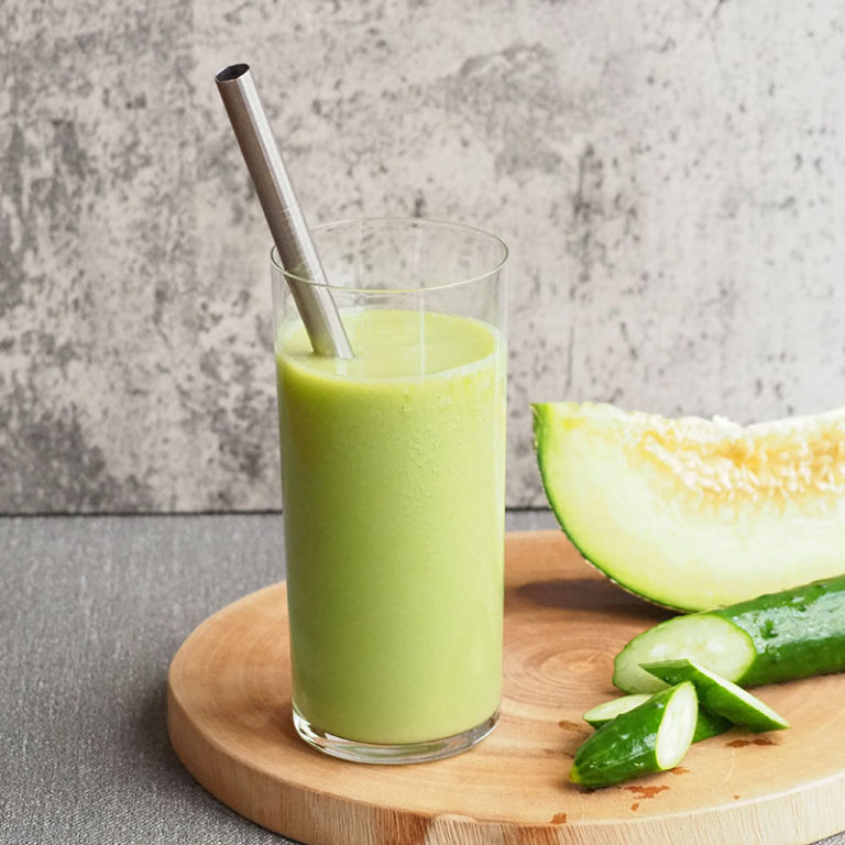キュウリとミントのスムージーのレシピ