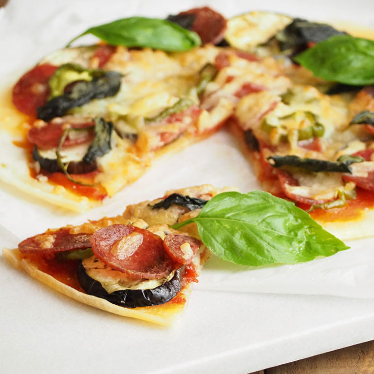 米粉のクリスピーピザ バイタミックス（Vitamix）