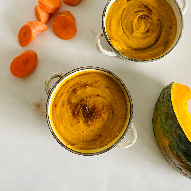 veganパンプキンキャロットスープ バイタミックス（Vitamix）