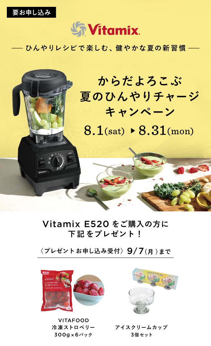 Vitamix E520 夏のひんやりチャージキャンペーン